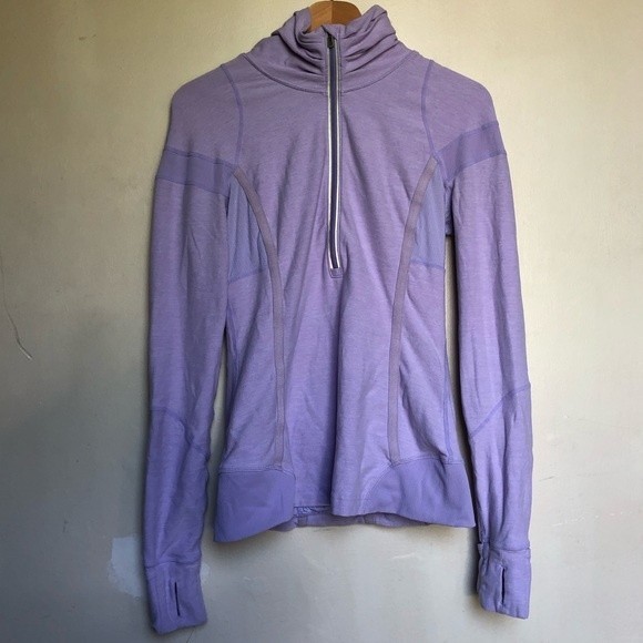 lululemon athletica Tops - Lululemon lavender half-zip jacket size 8